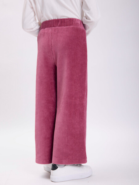 Pantalón pana ancho Bordó