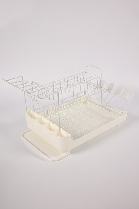 Escurridor De Platos Vajilla Trasera Blanco