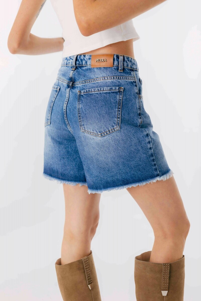 Short Sira Azul Washed