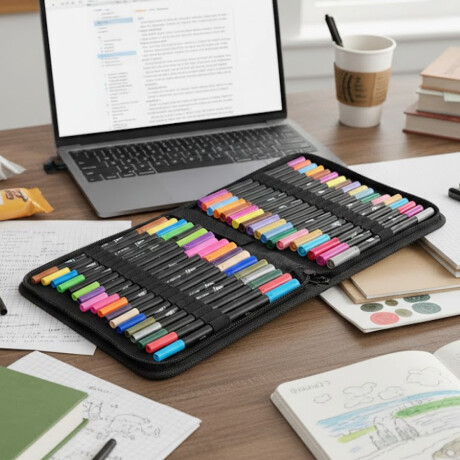 Set de 36 marcadores en estuche Sc