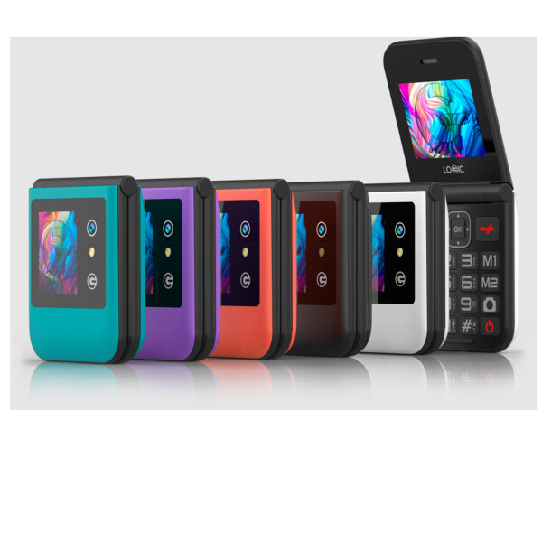 Logic Z8l Flip Lte 4g Micro Sd Radio Dual Sim + Regalo NEGRO