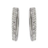 Aros Samantha de oro blanco 18k con brillantes. Aros Samantha de oro blanco 18k con brillantes.