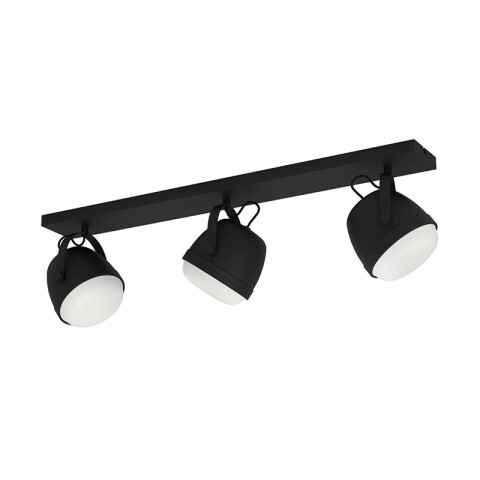 Aplique techo metálico negro, 3 luces E27 UPANEMA EG3484