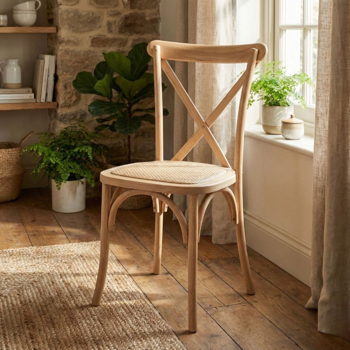 Silla de Comedor Clásica - Vienesa - Natural 