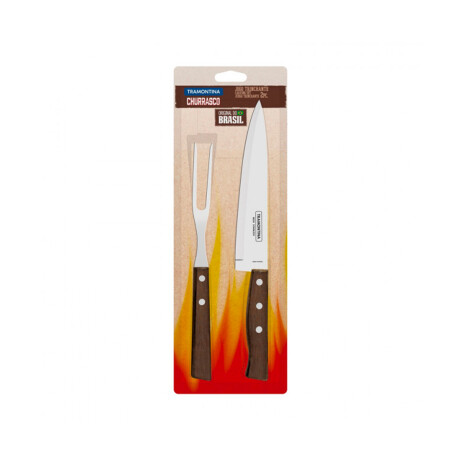 Juego para asado modelo Churrasco Tramontina 2 piezas Marrón