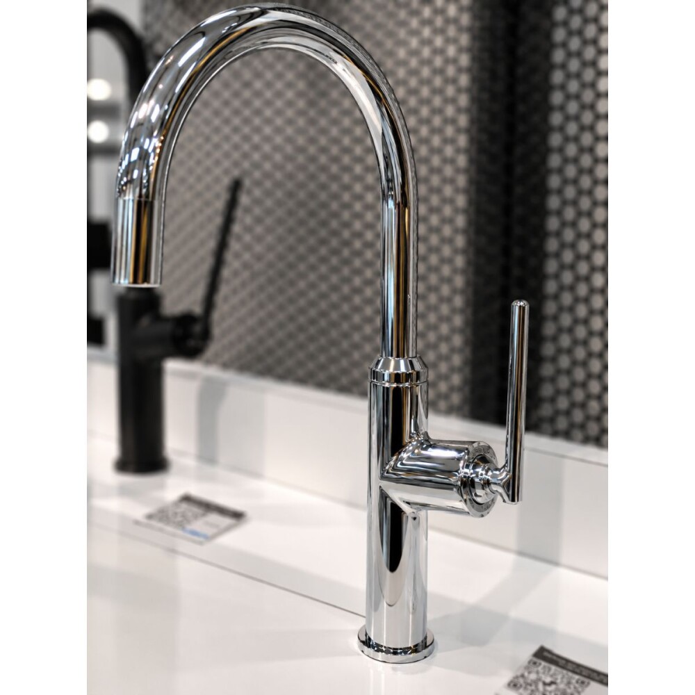 Grifería de cocina Monocomando de mesada extensible Cromo Brillante Grifería De Cocina Monocomando De Mesada Extensible Cromo Brillante