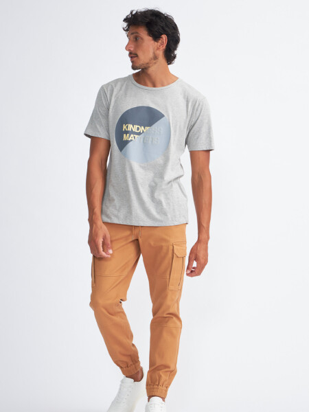 Pantalón cargo jogger Camel