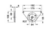 Pata para mesa cilíndrica 710-ac