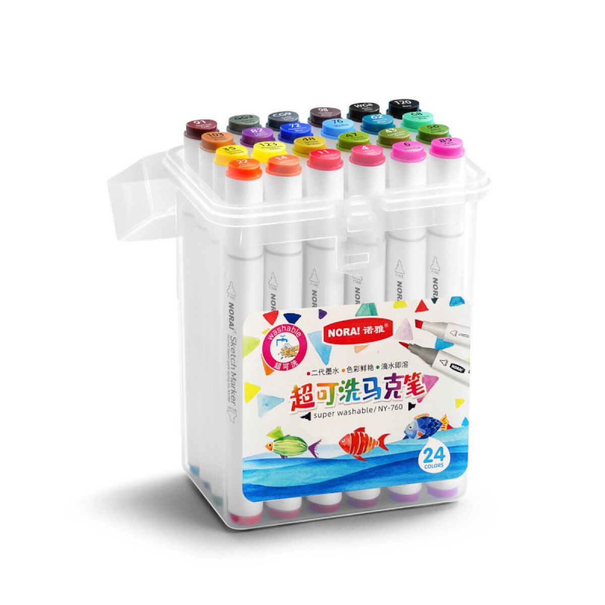 Marcador Sketch - Wash Doble Punta - 24 colores 