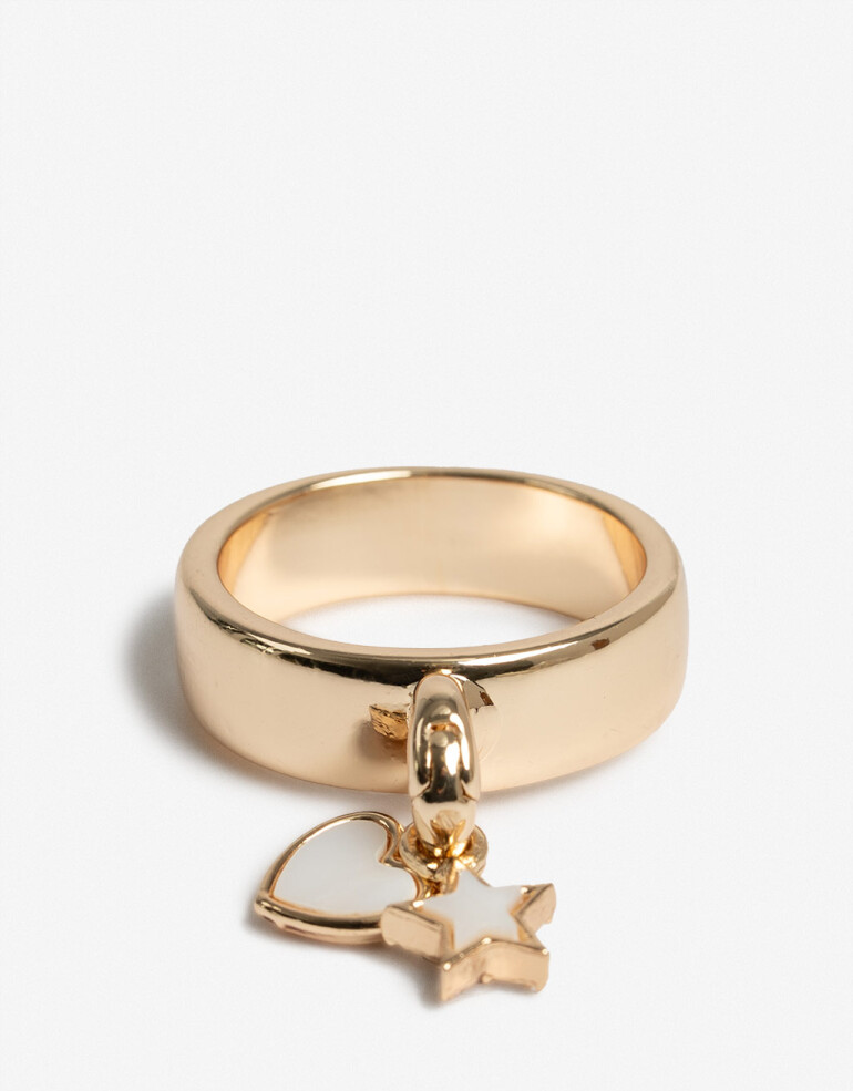 Anillos Chicos Day To Night Anillo Con Charms Day To Night - Dorado