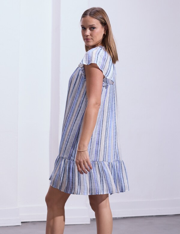 Vestido Cordel MULTI/AZUL