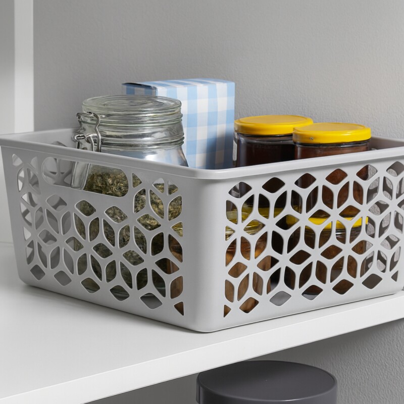 Cesto organizador G 15L GRIS