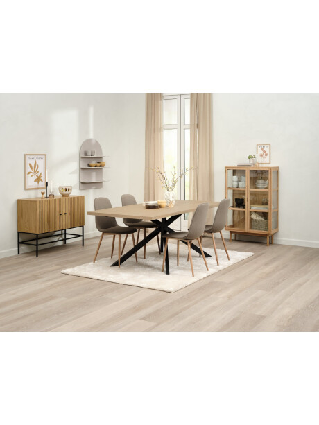 Mesa de comedor NORTOFT 95x200 roble/negro Mesa de comedor NORTOFT 95x200 roble/negro