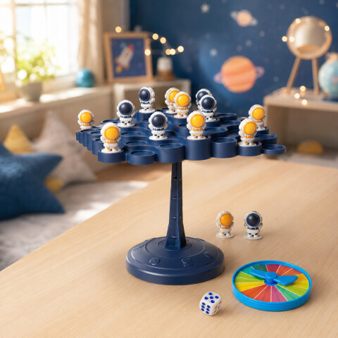Juego de Mesa de Equilibrio Astronautas 50 Piezas Negro 1