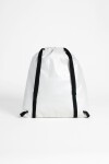 Mochila bolso puffy brillosa blanco