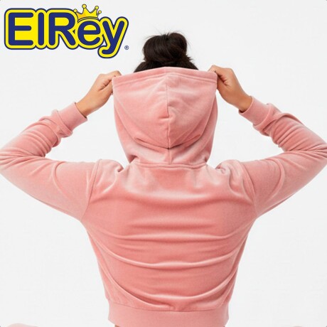 Conjunto Jogging Plush Campera + Pantalón Dama Rosa
