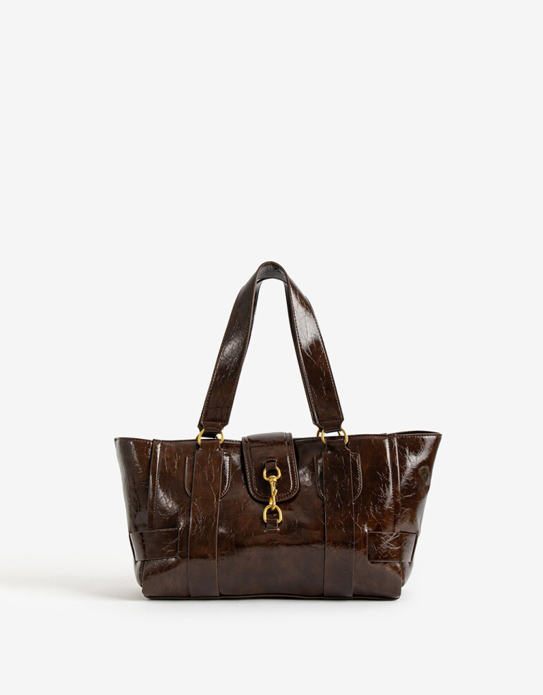 City Cartera Baguette Chocolate - Marron Chocolate