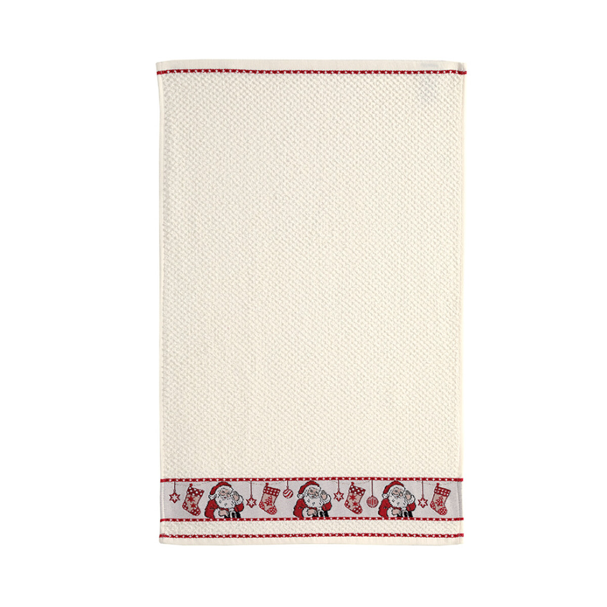 Repasador Cocina Dohler Jacquard Bord 45 cm x 70 cm - Navidad Crema 