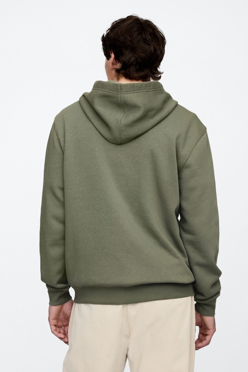 Canguro Logo Gap Con Cierre Hombre Mesculen Green