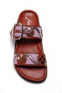 REVELRY STUDDED SANDAL Rojo