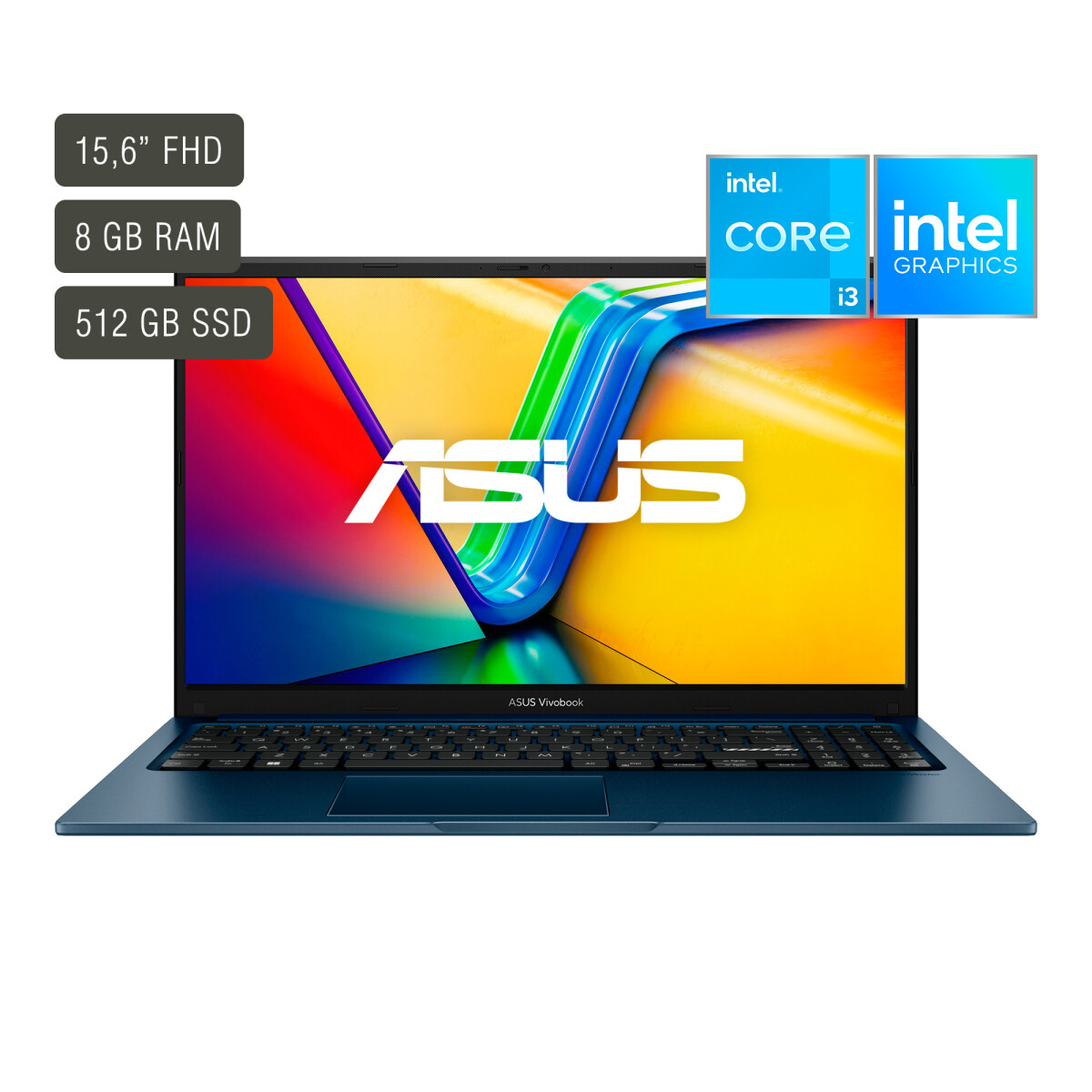 Notebook Asus Vivobook 15,6'' Core I3 8GB 512GB 