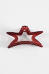 Broche estrella rojo