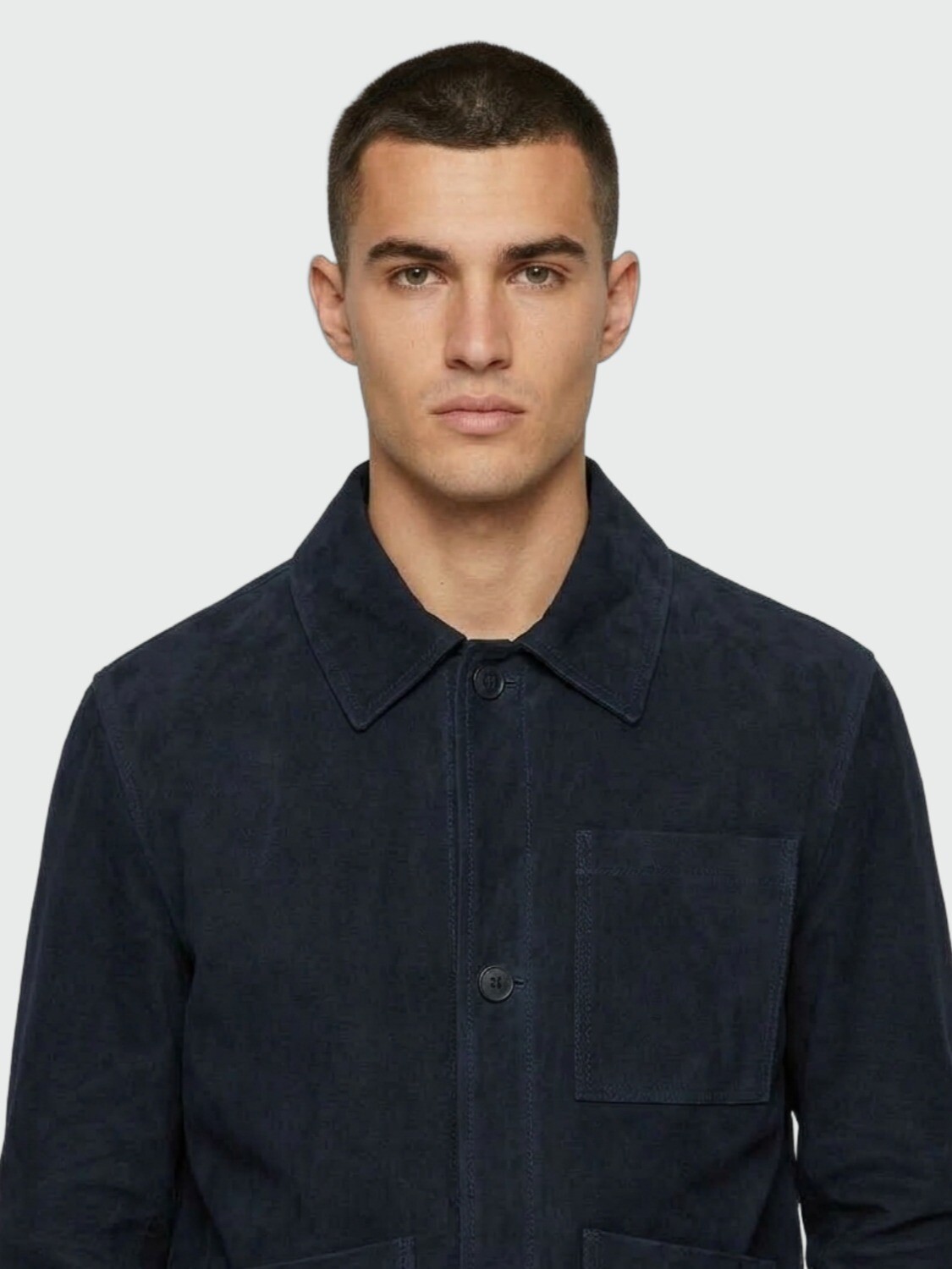 BOSS - Chaqueta Nappalan Azul Oscuro