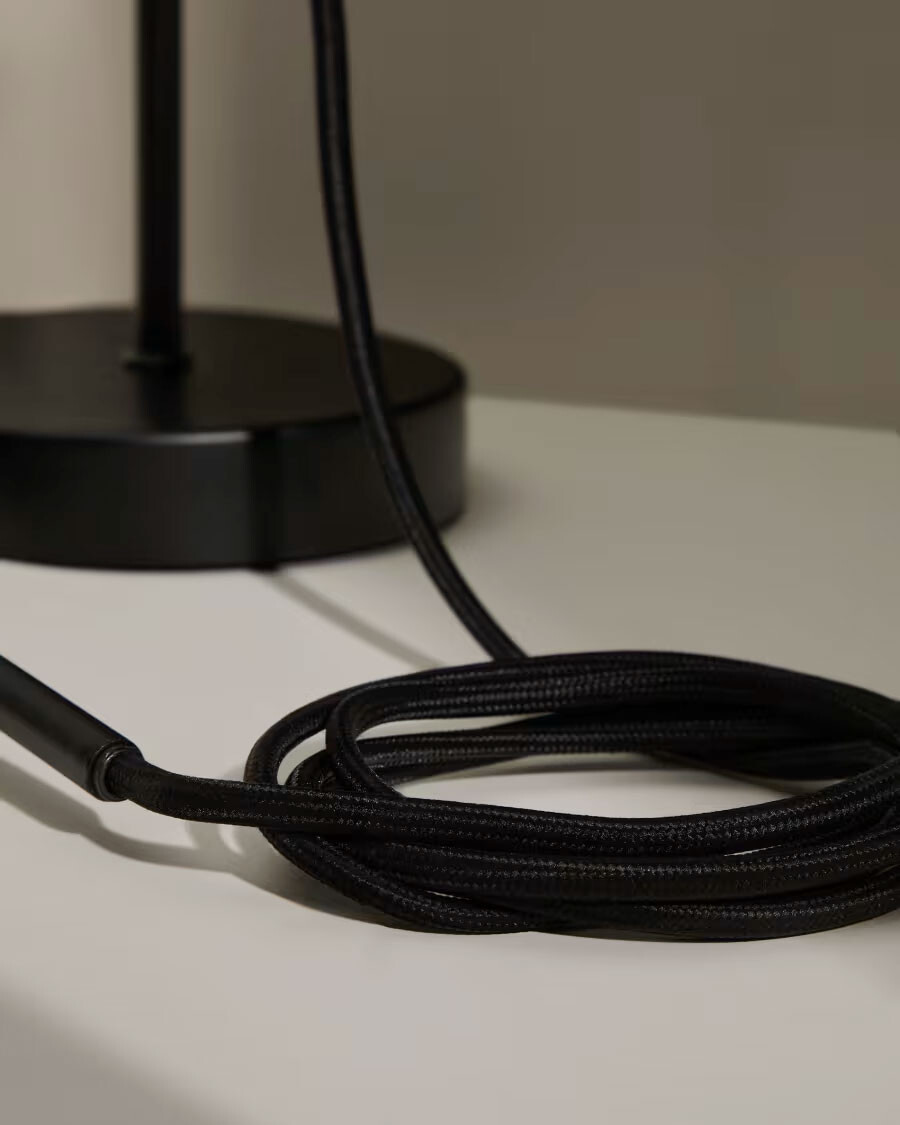 Montura para lámpara de techo Fulvia de metal con acabado negro