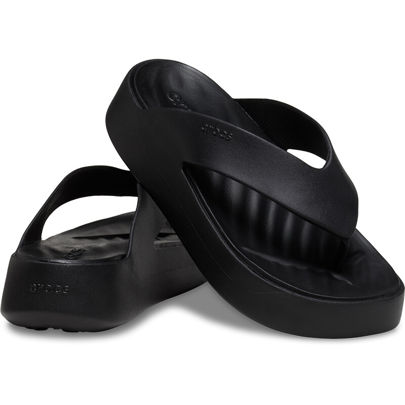 Sandalias Crocs Getaway Plataform Flip Negro