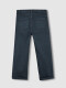 Pantalon De Sarga Con Bolsillos Delanteros Petroleo