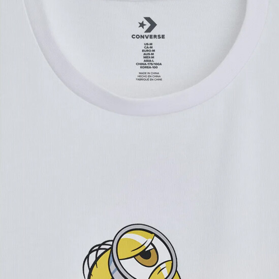 Remera Converse Minions Blanco