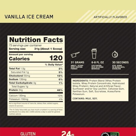 Optimum Nutrition Gold Standard 2Lb Vainilla