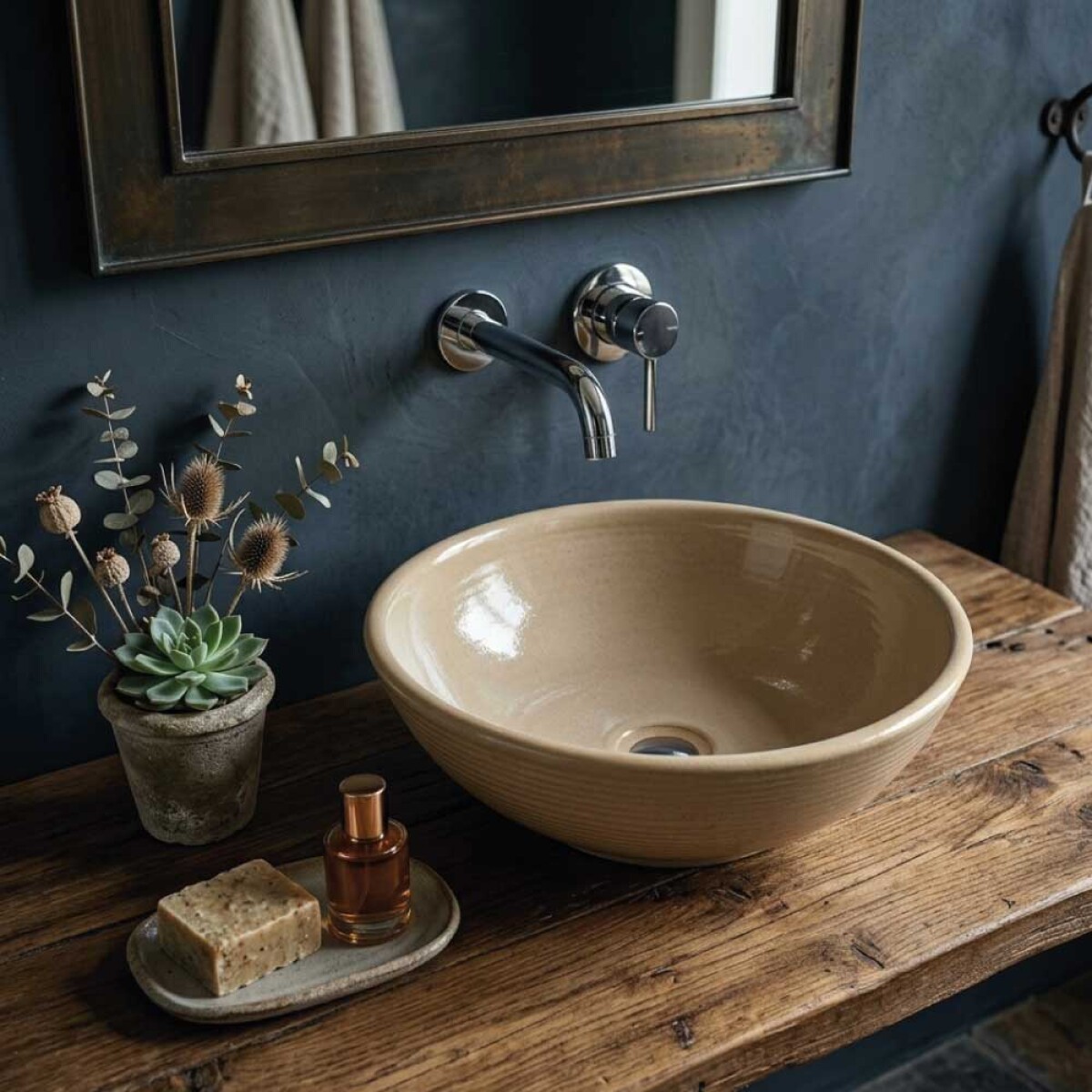 Bacha de Apoyo Semiesfera Laguna 