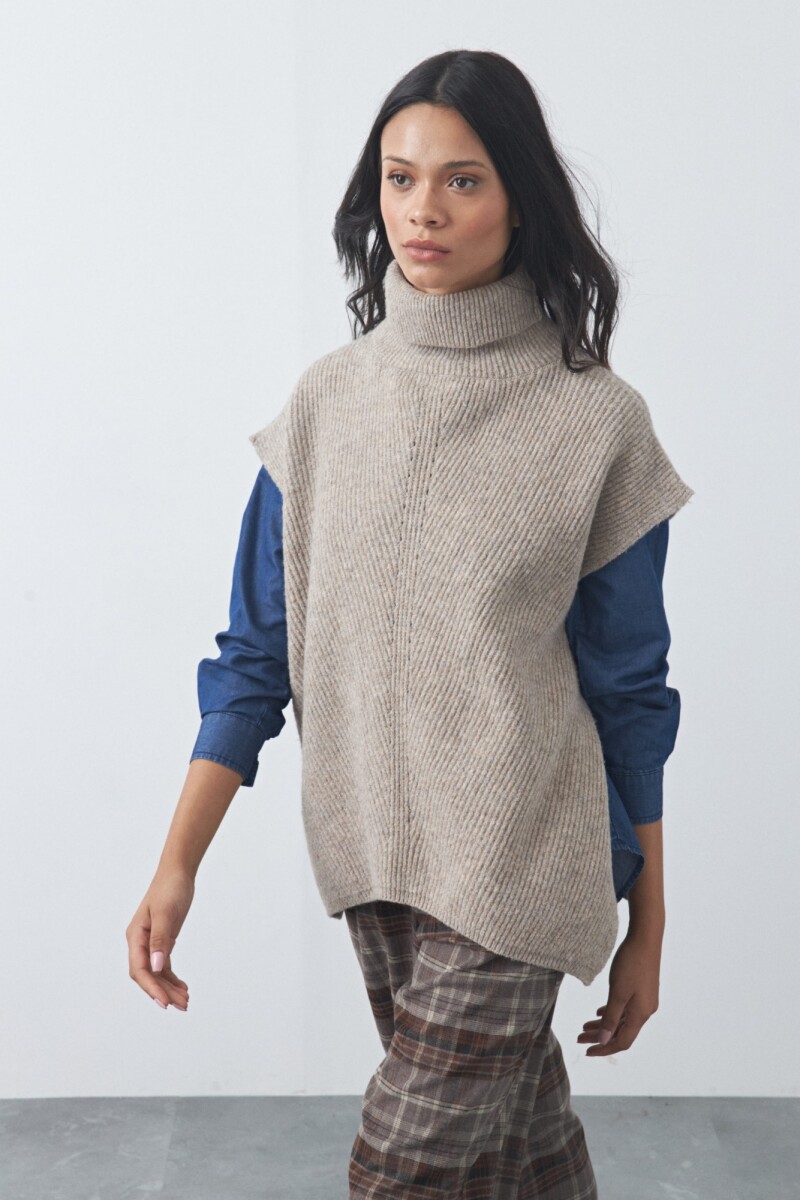 PONCHO GYROS Beige Oscuro