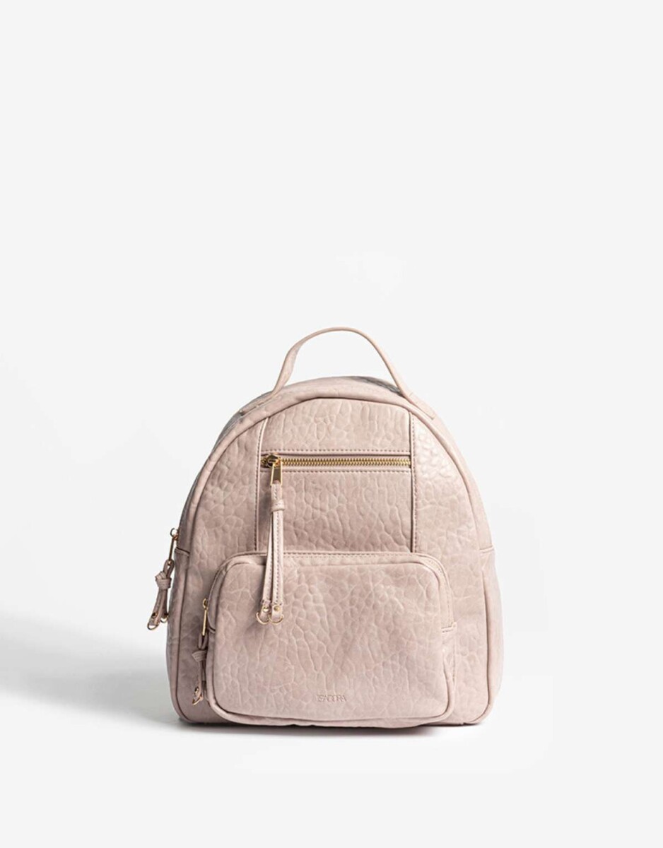 Mochila Efecto Croco - Rosa Piel 