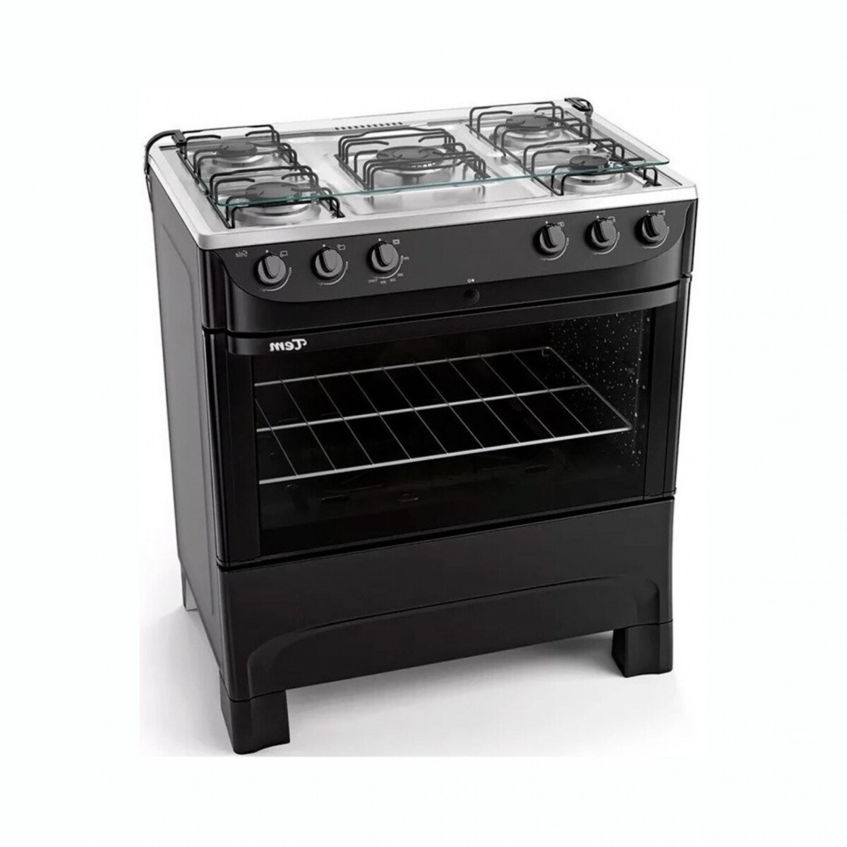 COCINA TEM MASTERCOOK A GAS 5H 81.5L NEGRA 