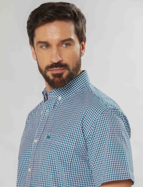 CAMISA A CUADROS Verde