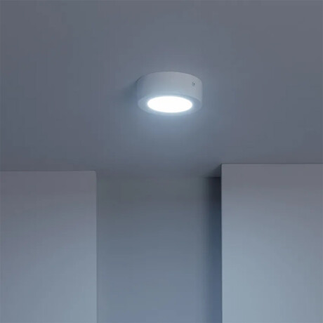 PLRA006 Panel LED Redondo de Adosar 6W Luz Fría