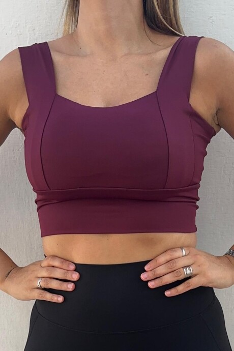 Top Luxe Bordó