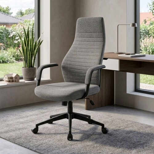 Silla de oficina Negra 2 Posiciones - Podium Gris Oscuro