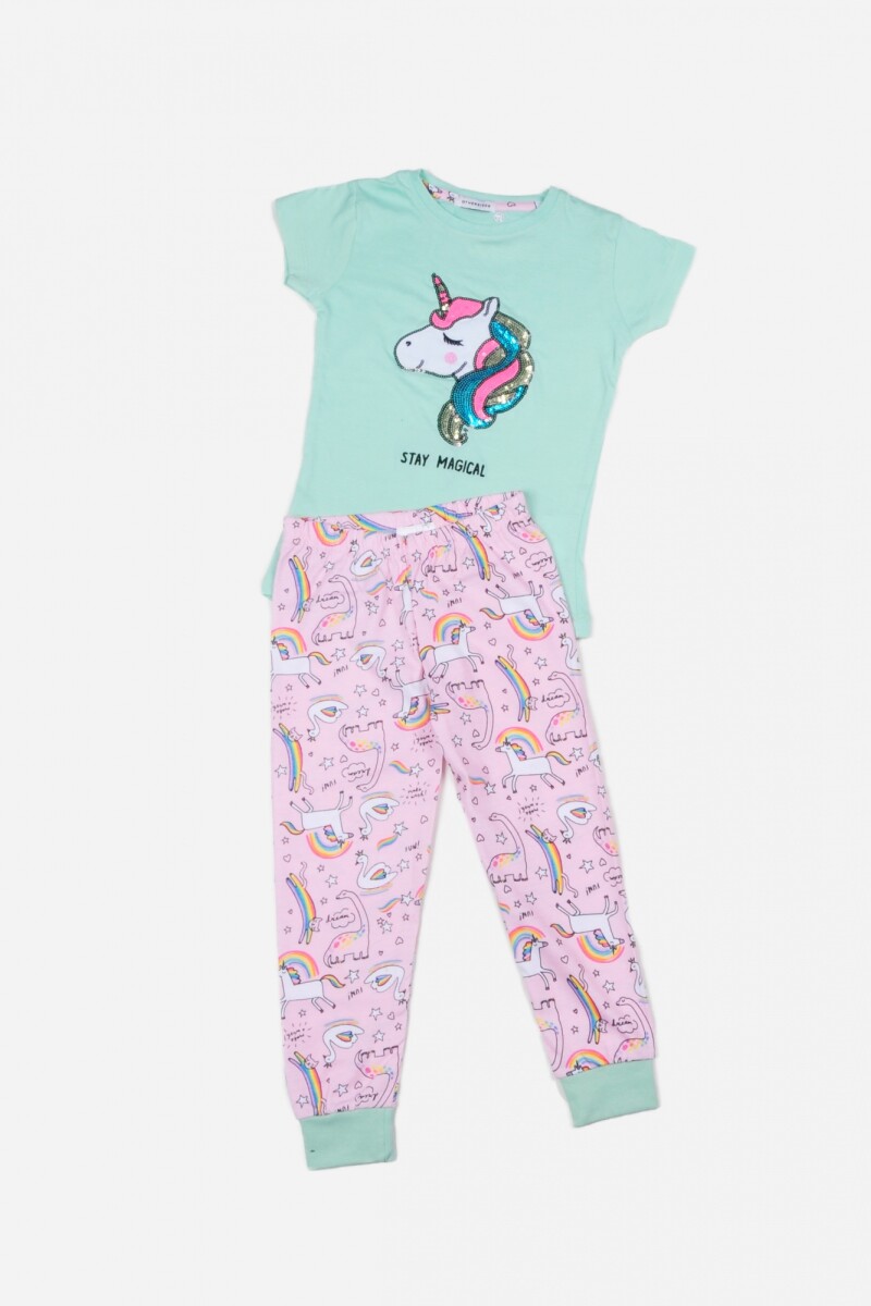 Conjunto de niños - UNISEX VERDE AGUA