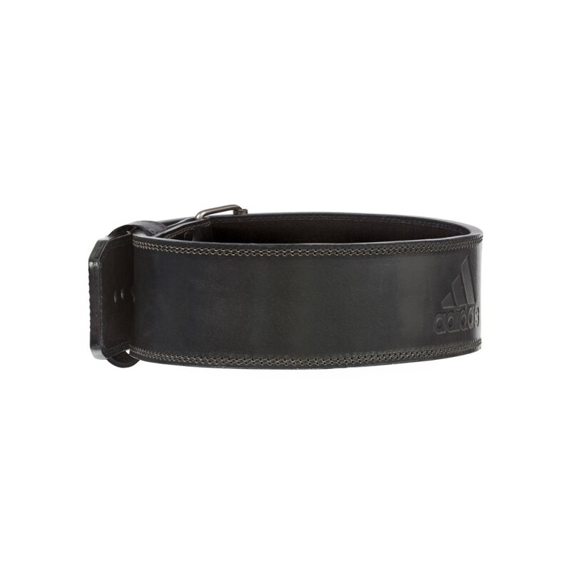 Cinturón De Cuero Para Levantamiento De Pesas Adidas Negro