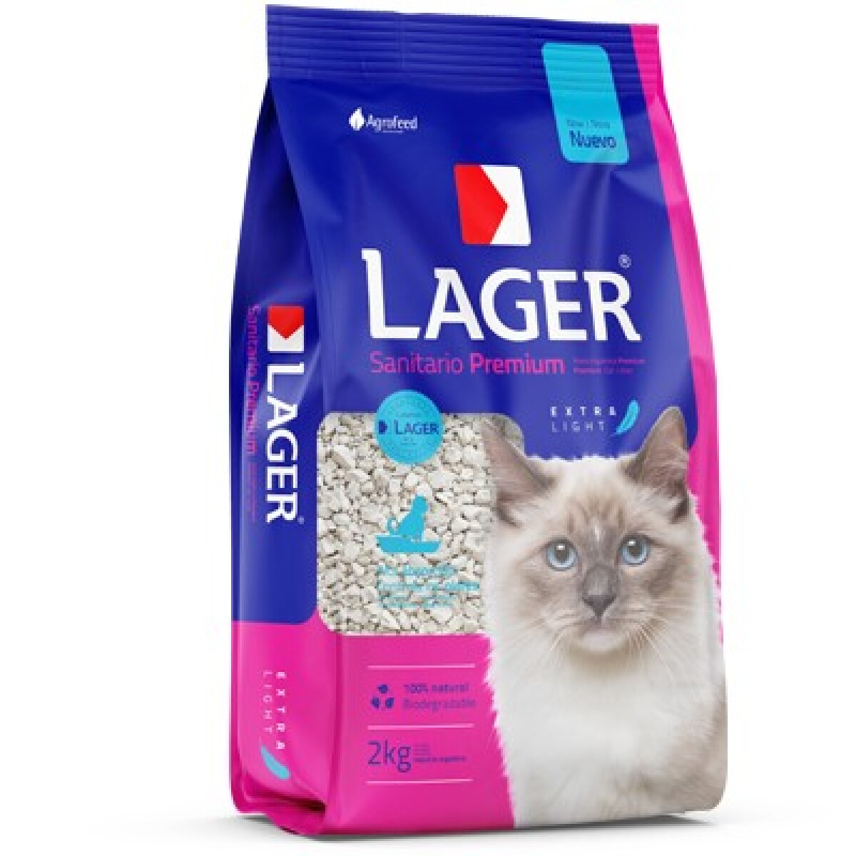 LAGER SANITARIO DE GATO DE 2 KG 