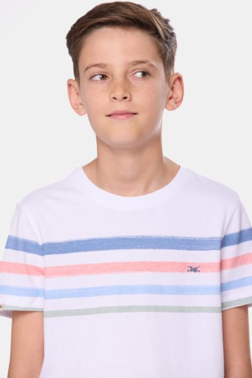 REMERA RAYADA Blanco