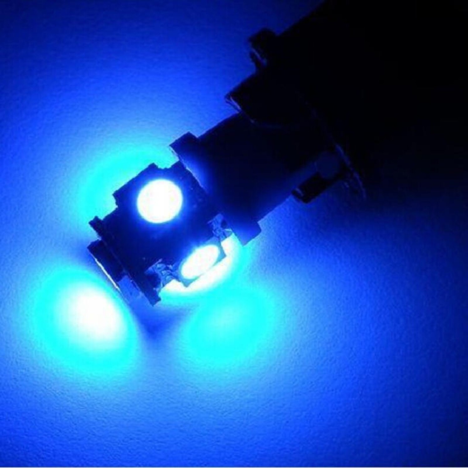 Blue 2 uds luz de coche Super brillante Led T10 luz matrícula
