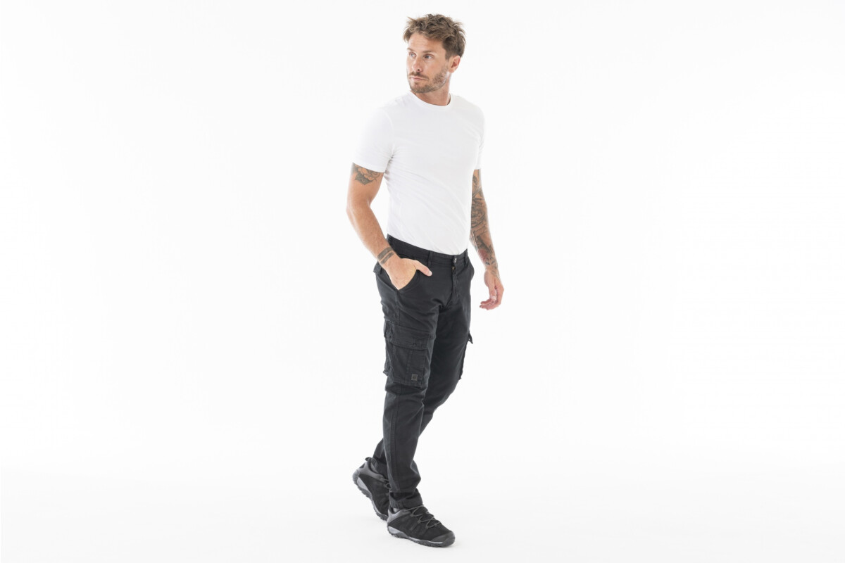 PANTALON KAPA #8506 CON TAPA Negro