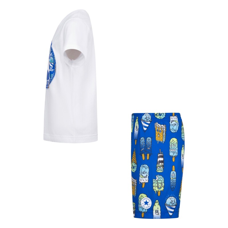 Conjunto Frozen Friends Tee & Aop de Niño Azul