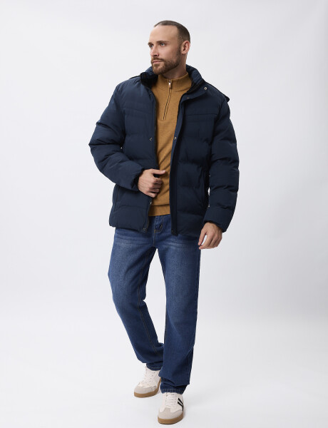 Campera nylon Glacier azul marino