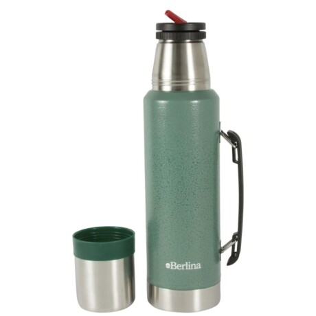 Termo De Acero Inoxidable Berlina 1.2lts + Pico Cebador Verde