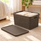 Set x2 Caja simil ratán 25 lts CHOCOLATE